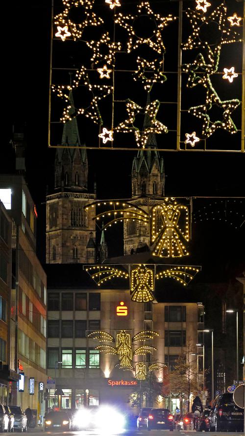Lichter überall: So erhellt Weihnachtsbeleuchtung Nürnberg