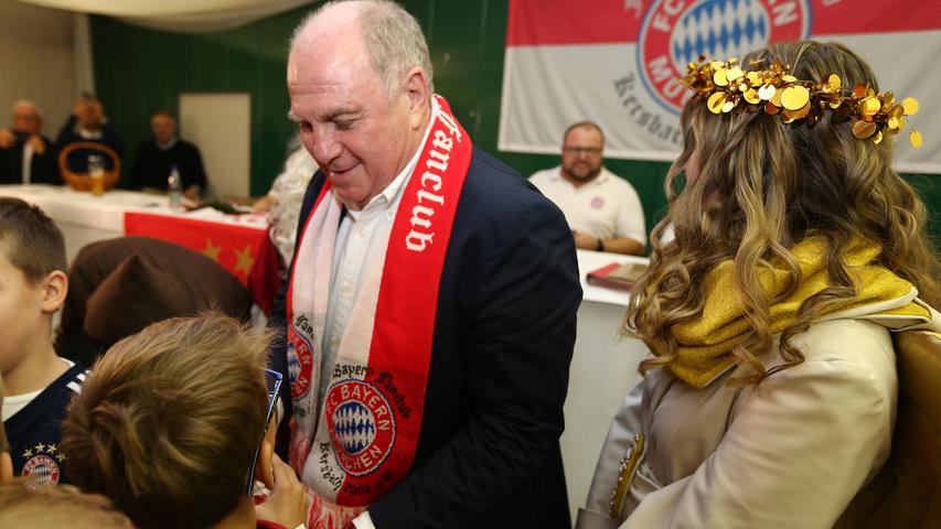 02.12.2018 --- Besuch von FC Bayern - Präsident Uli Hoeneß bei Fanclub in Kersbach --- Foto: Sport-/Pressefoto Wolfgang Zink / JüRa --- ....Uli Hoeneß (Präsident FC Bayern München Muenchen)