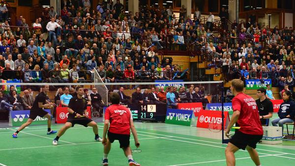 Badminton gegen Dänemark
