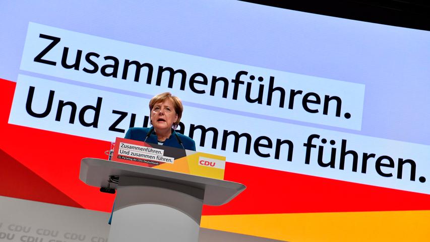 Merkel bei ihrer letzten Rede als Parteivorsitzende.