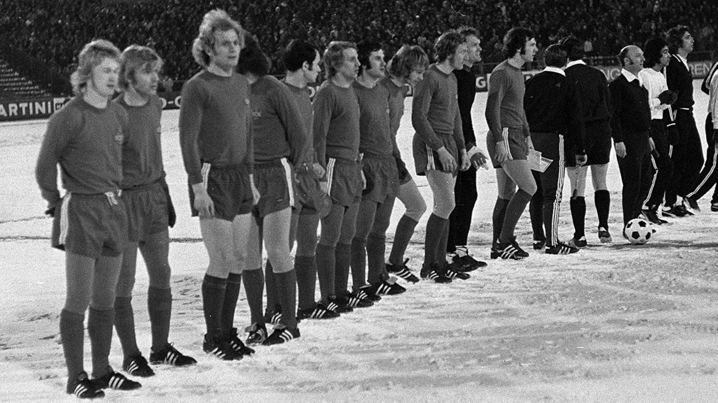 Historische Co-Produktion: Gegen den FC Santos standen am 27. Februar 1973 Münchner und Nürnberger erstmals in einer Elf.