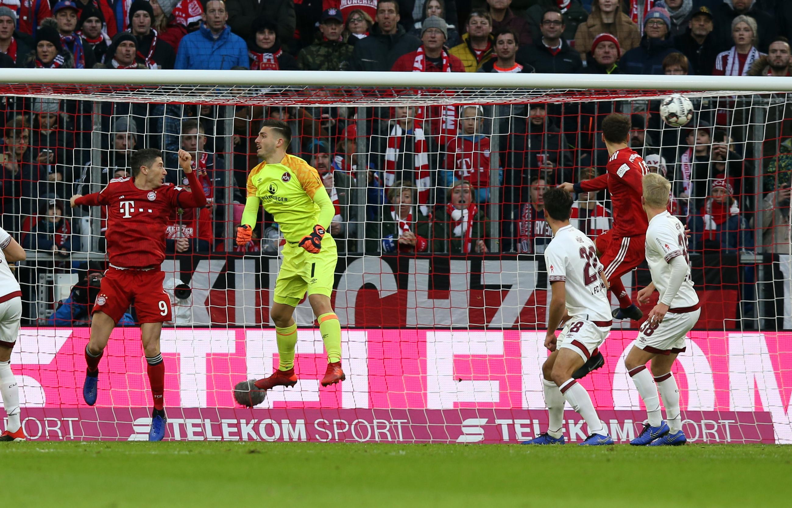 Acht Minuten konnte der FCN in der Hinrunde ein 0:0 halten. Eine Ecke von Kimmich fand danach jedoch den Weg zu Robert Lewandowski, der aus kurzer Distanz vollstreckte. Beim 1:0 hatte Keeper Fabian Bredlow etwas zu lang gezögert. Zwei weitere Gegentreffer - durch Lewandowski sowie Altmeister Franck Ribery - komplettierten ein aus Club-Sicht tristes Endresultat.
