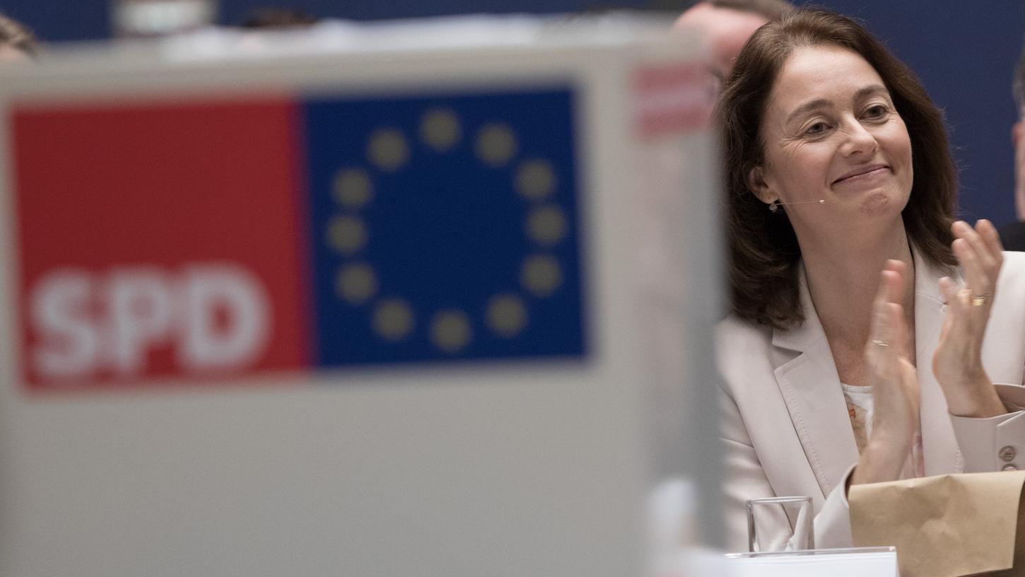 Bundesjustizministerin Katarina Barley (SPD) erhielt 192 von 194 möglichen Stimmen und wurde somit zur SPD-Spitzenkandidatin für die Europawahl gewählt.