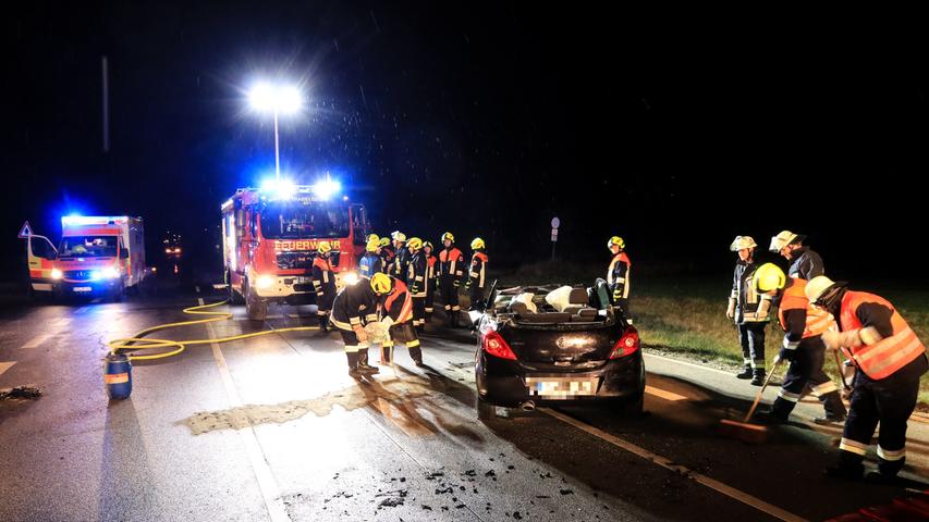 Schwerer Unfall zwischen Feigendorf und Trabelsdorf beim Abbiegen