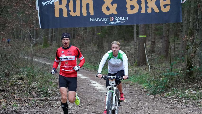 Run & Bike in Ungerthal: Paarwettkampf bei klirrender Kälte