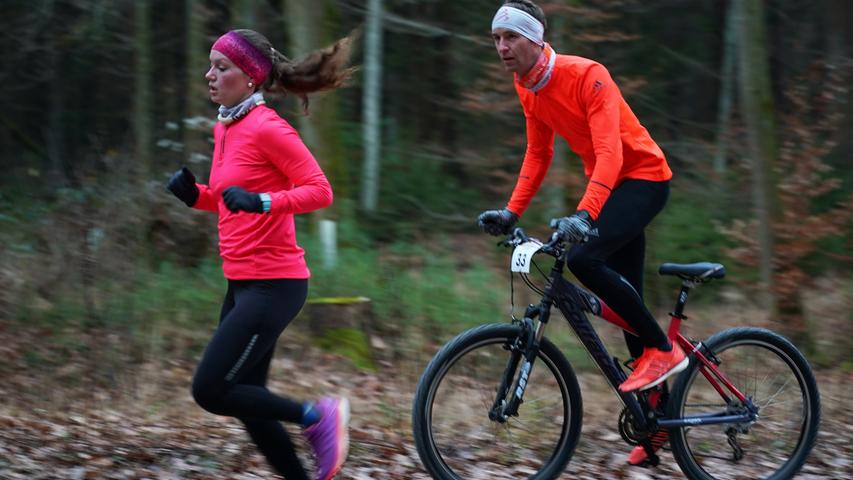 Run & Bike in Ungerthal: Paarwettkampf bei klirrender Kälte