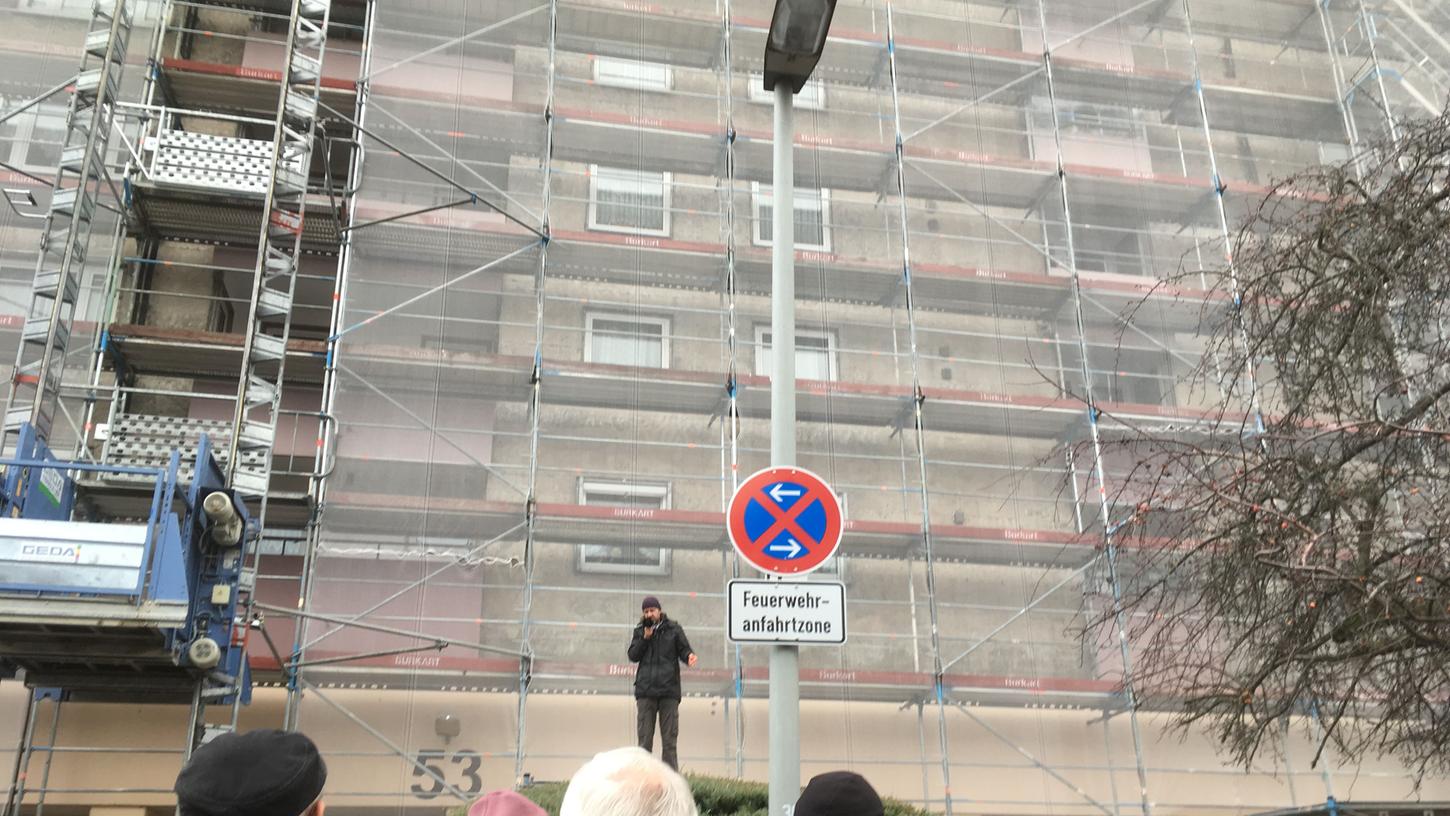 Die Bewohner der Hochhäuser waren verzweifelt - sie protestierten 2018 auch an Heiligabend. Die Bewohner der Hochhäuser waren verzweifelt - sie protestierten 2018 auch an Heiligabend.