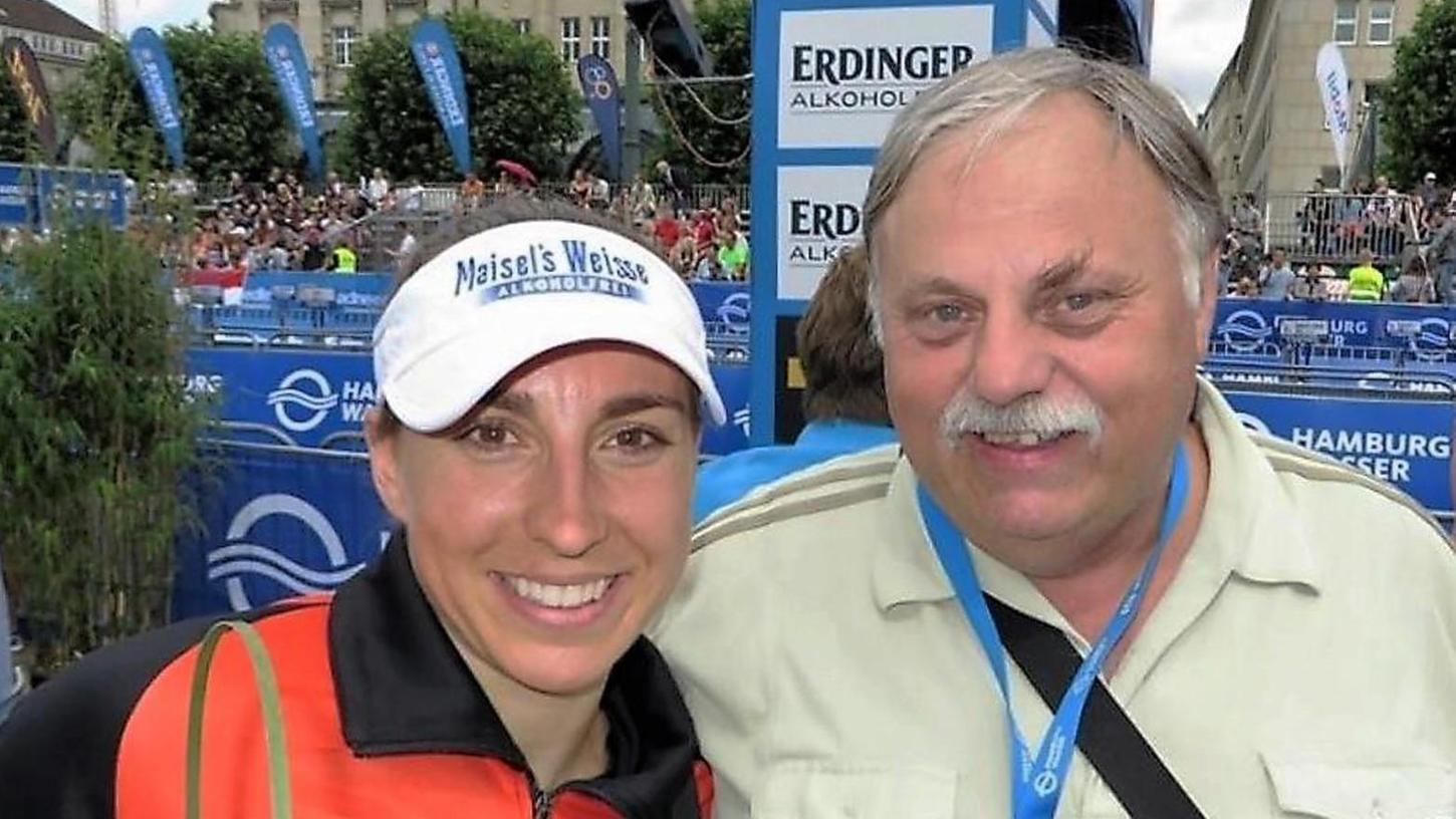 Auch er hat sie voran gebracht: Mit der Ironman-Dritten Anne Haug hat Heinz Rüger lange zusammengearbeitet.