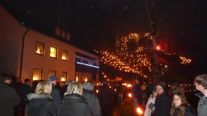 Lichterfest zu Silvester: So schön erstrahlte Nankendorf!
