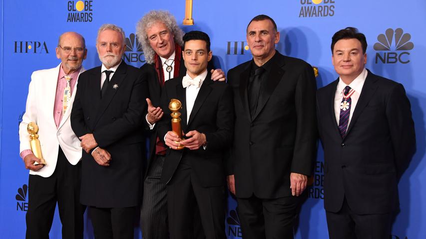 Auf diesen Abend hatte ganz Hollywood gewartet: Am Sonntag wurden zum 76. Mal die Golden Globes verliehen. Den Golden Globe für das beste Drama sackte in diesem Jahr der Film "Bohemian Rhapsody" über Queen-Frontmann Freddie Mercury ein. Natürlich hatte sich auch der Hauptdarsteller selbst an diesem Abend die Ehre gegeben.