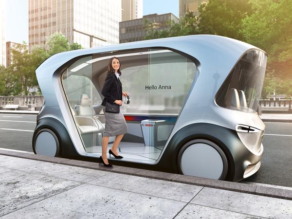 Autonomer Shuttle: Bosch demonstriert auf der Consumer Electronics Show diesen Autonomer Shuttle: Bosch demonstriert auf der Consumer Electronics Show diesen
