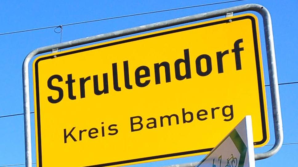 Strullendorfer Ortsschild
Strullendorfer Ortsschild