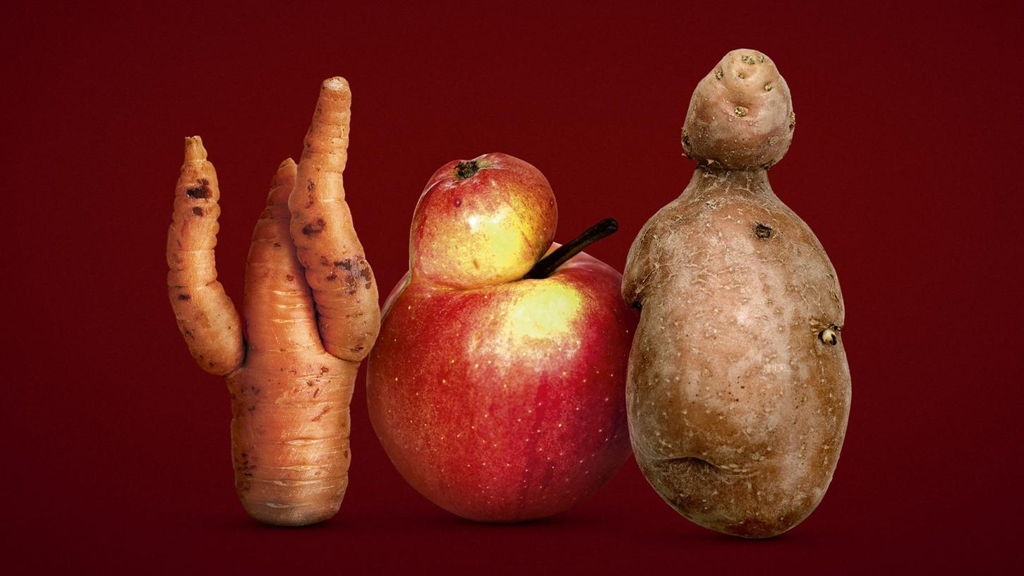 In einer dreimonatigen Testphase werden zuerst Äpfel, Karotten und Kartoffeln in über 240 Filialen angeboten.