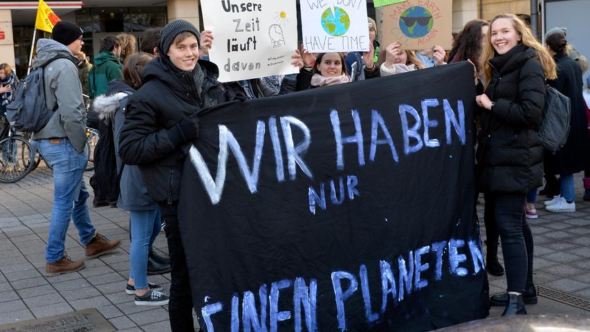 #FridaysForFuture: Schüler in Erlangen demonstrieren gegen Klimawandel