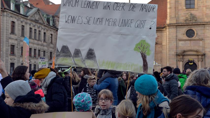 #FridaysForFuture: Schüler in Erlangen demonstrieren gegen Klimawandel