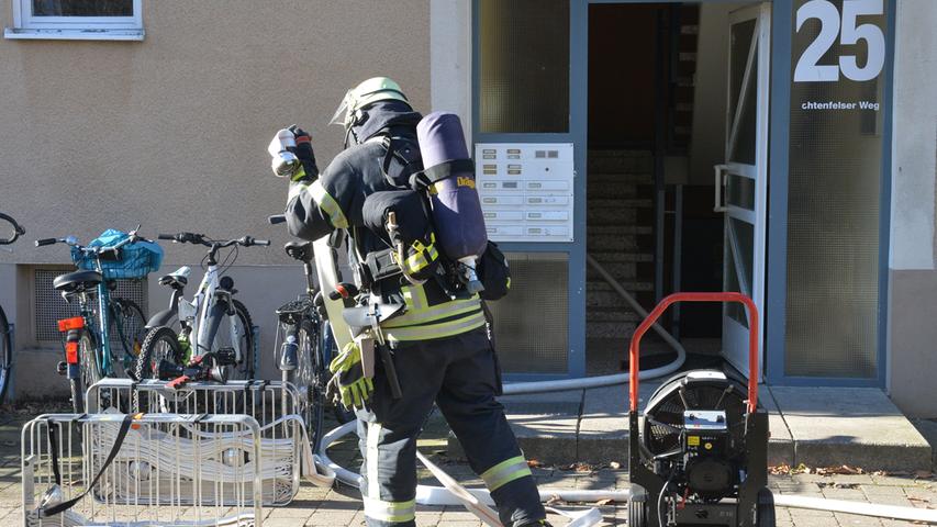 Brand in Erlangen-Büchenbach: Küche stand in Flammen