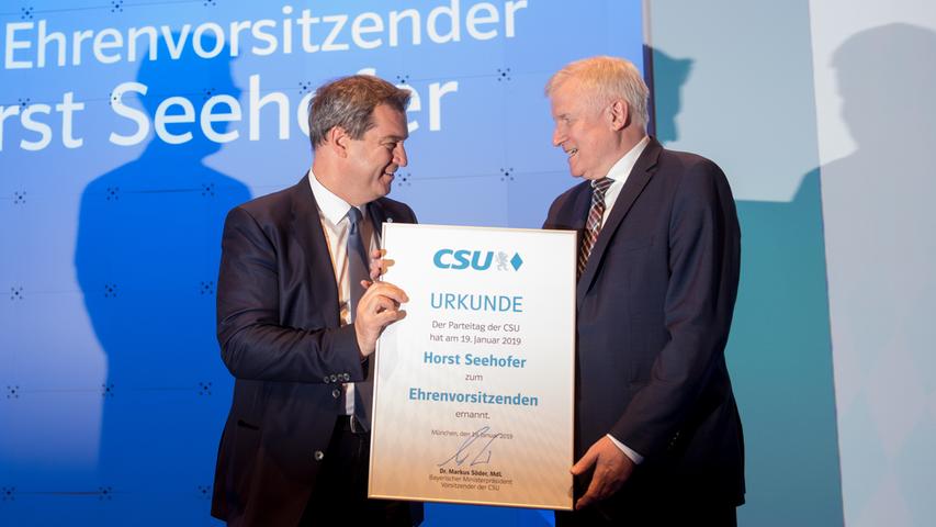 Söder schmunzelt, Seehofer sagt Servus: Alle Bilder vom CSU-Parteitag