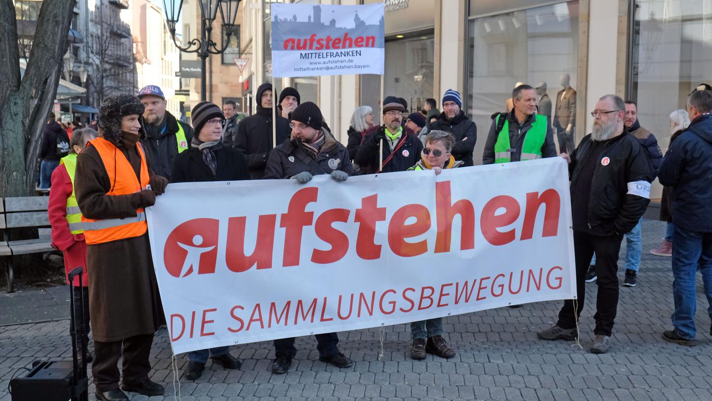 Zum ersten Mal fand am Wochenende auch in Nürnberg eine Kundgebung zu Wagenknechts Bewegung "Aufstehen" statt.
