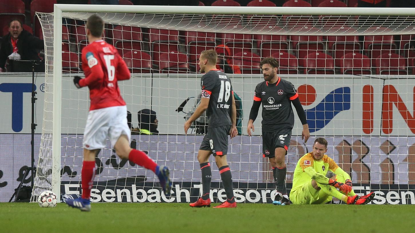 Das 1:2 in Mainz - es ist bereits das 13. Liga-Spiel in Folge, das der 1. FC Nürnberg sieglos bestritt.