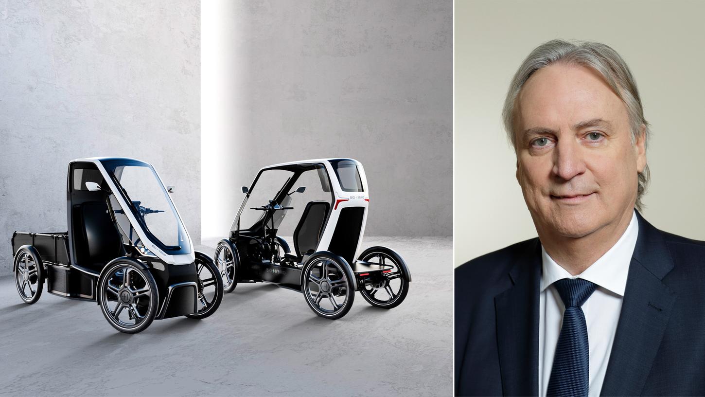 Emissionsfrei durch die City: Peter Gutzmer ist überzeugt davon, dass der Bio-Hybrid zum Erfolg wird. Emissionsfrei durch die City: Peter Gutzmer ist überzeugt davon, dass der Bio-Hybrid zum Erfolg wird.