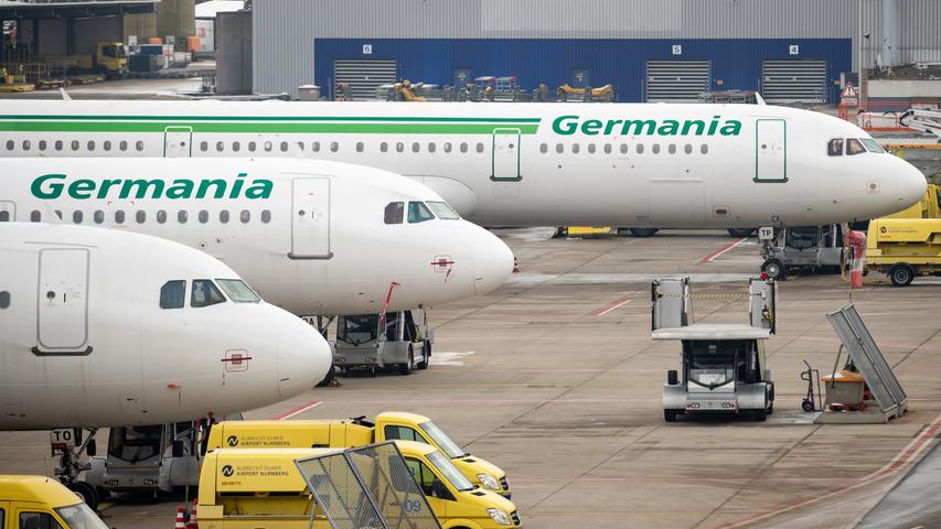 Zusammen mit der Schweizer Germania Flugbetrieb AG und der Bulgarian Eagle betrieb Germania zuletzt 37 Flugzeuge.