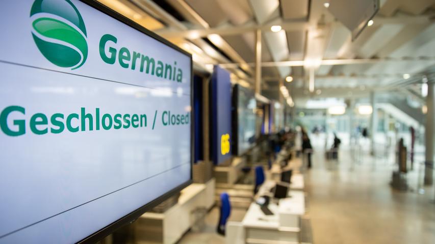 Am 4. Februar 2019 hat die Fluggesellschaft beim Amtsgericht Berlin-Charlottenburg ihren Insolvenzantrag eingereicht. Betroffen sind die Germania Fluggesellschaft mbH und ihr Schwesterunternehmen für technische Dienstleistungen, die Germania Technik Brandenburg GmbH, sowie die Germania Flugdienste GmbH. 
