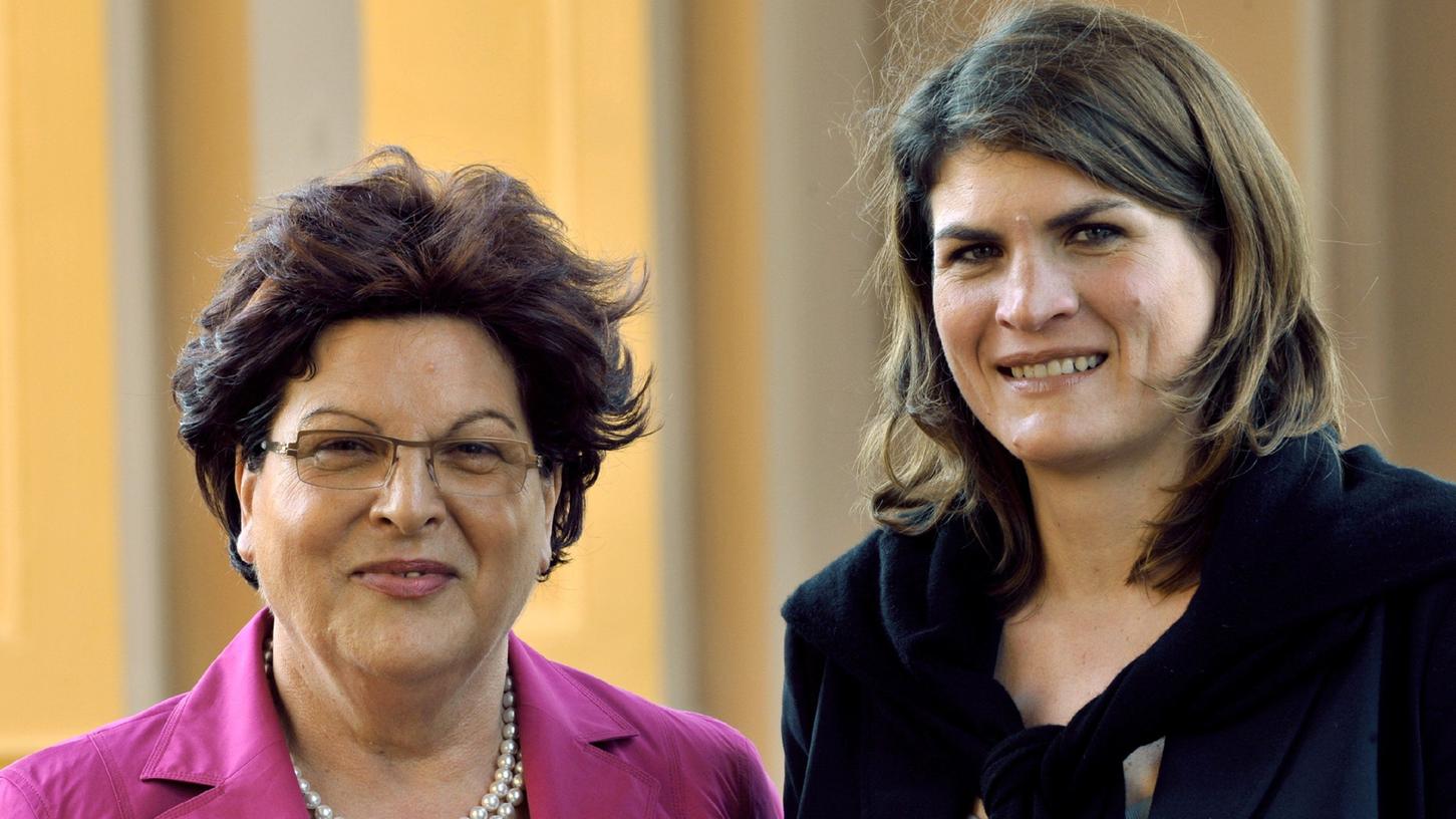 Zwei, die sich trotz sehr unterschiedlicher Standpunkte schätzen: Barbara Stamm (links) und ihre Tochter Claudia Stamm.