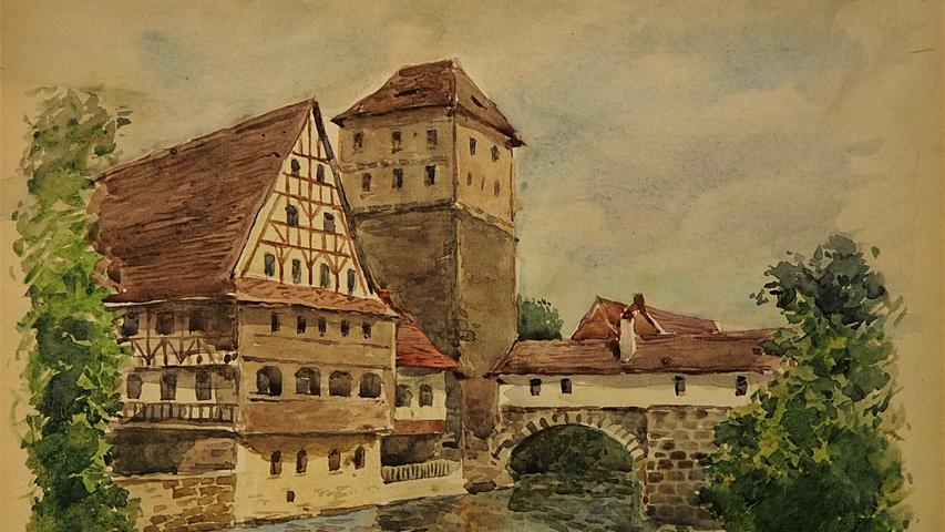 Rund 30 Bilder sollten am 9. Februar im Auktionshaus Weidler in Nürnberg versteigert werden, die angeblich von Adolf Hitler gemalt wurden.
