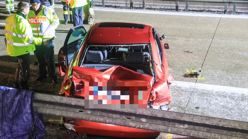 Audi fährt in Unfallstelle: Lkw-Fahrer wird auf A73 tödlich verletzt