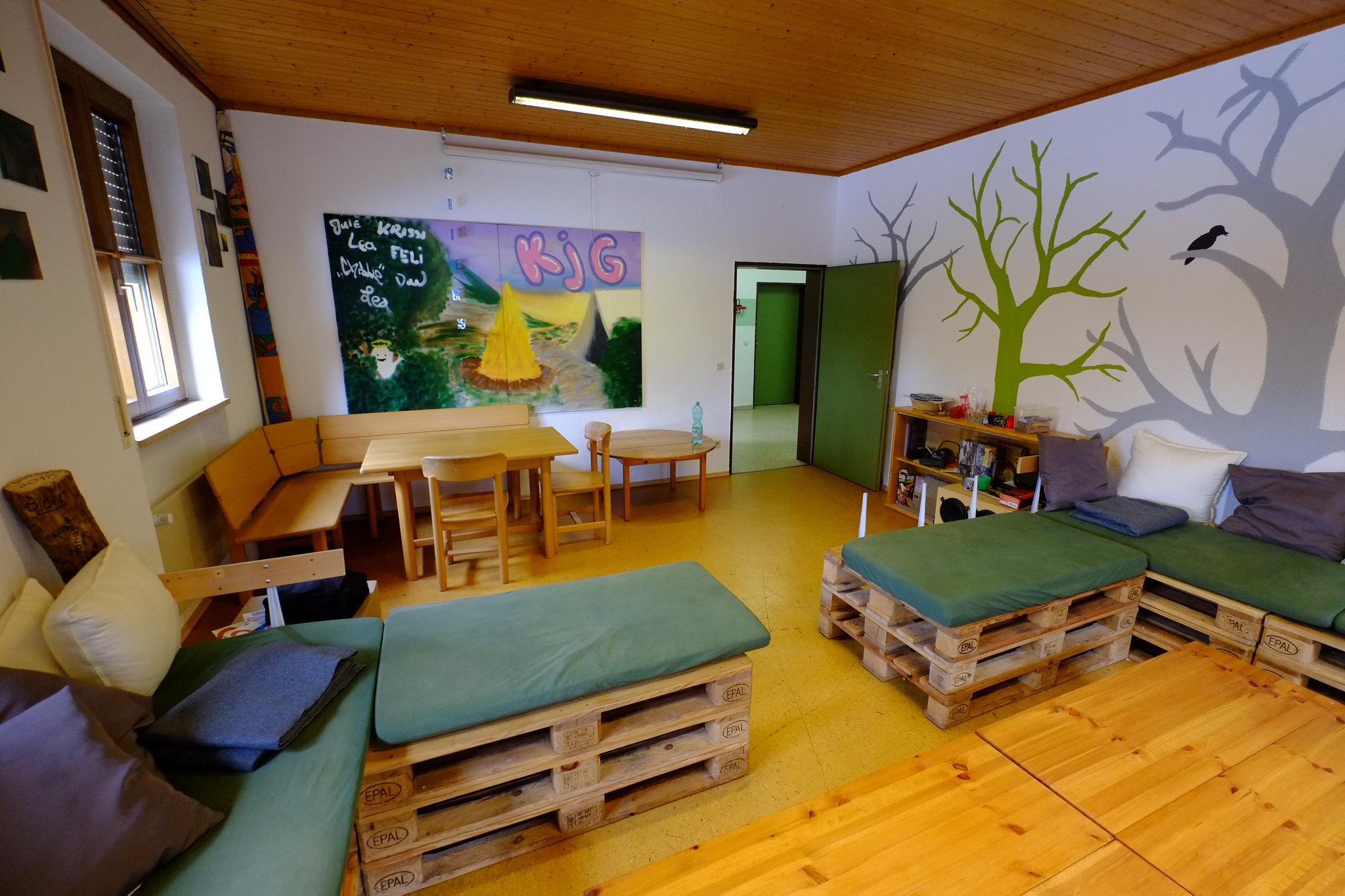 Im Untergeschoss des Pfarrzentrums: die Jugendräume.