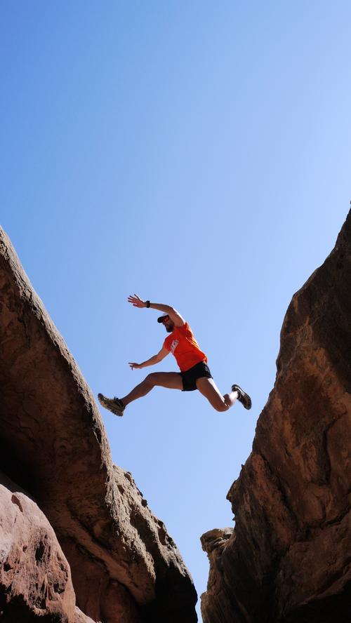 "Ein Hindernis beim Trailrunning im Canyonlands National Park in US-Bundesstaat Utah." Stimmen: 22.