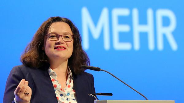 Andrea Nahles traut sich Kanzlerin zu