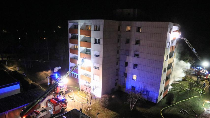 Brand in Memmelsdorf: Feuerwehr rettet Bewohner