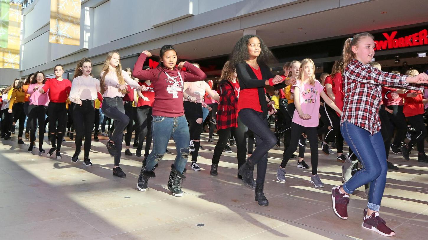 Schülerinnen-Flashmob: 