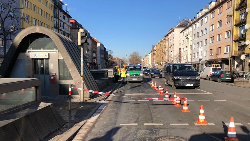 Ein schwerer Unfall im Berufsverkehr sorgte am Montagmorgen für größere Verkehrsbehinderungen im Nürnberger Stadtteil Gostenhof.