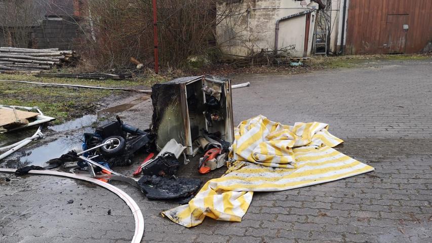 Kirchfembach: Kaputter Kühlschrank löst Brand in Garage aus