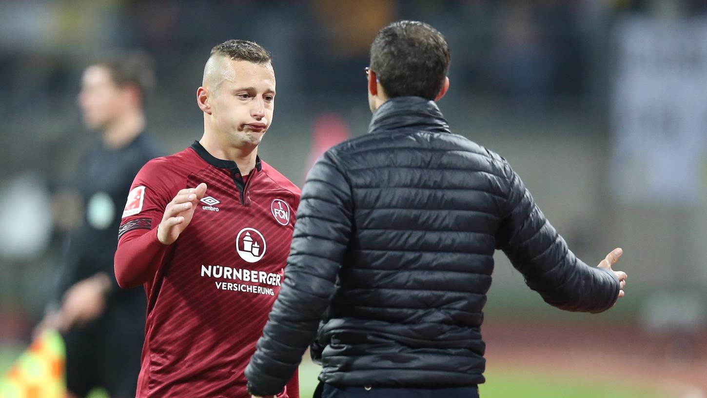 Nach dem Punkt zum Debüt möchte Boris Schommers (re.) mit dem 1. FC Nürnberg nachlegen.