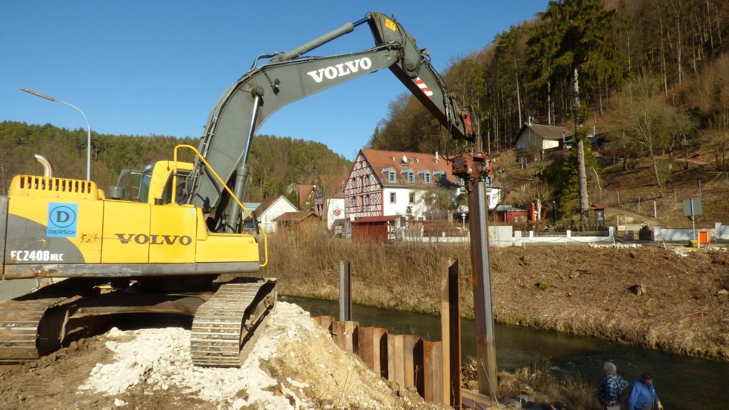 Fränkische Schweiz: Wichtige Brücke für Radfahrer und Fußgänger wird gebaut