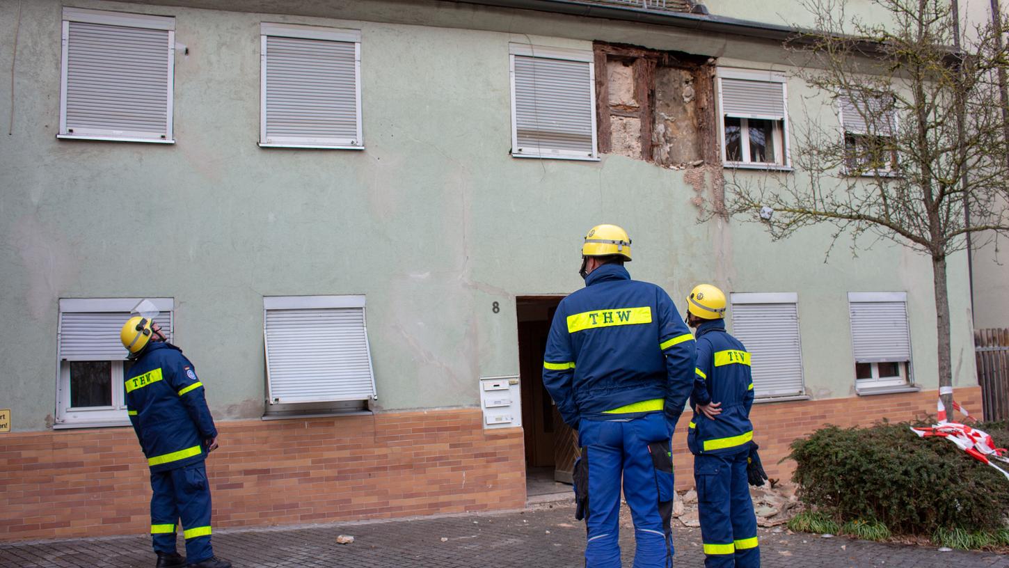 Weil akute Einsturzgefahr besteht, wurde ein Wohnhaus im Schwabacher Zentrum geräumt.