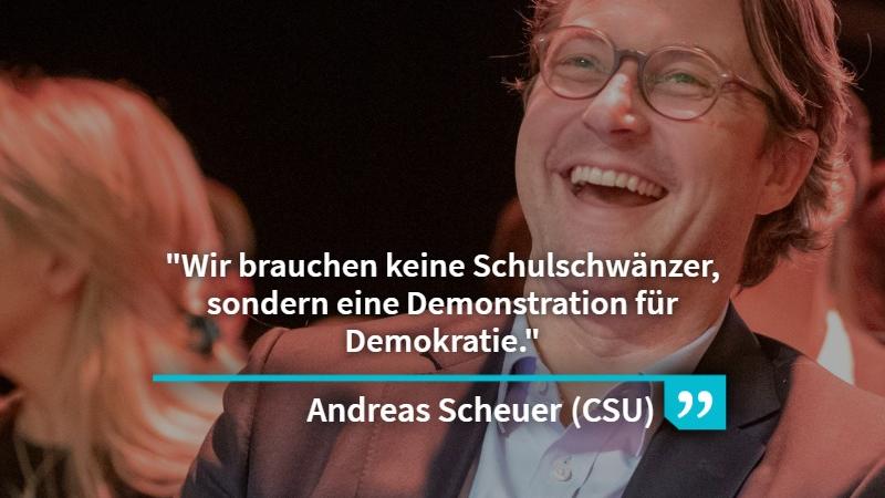 Auch Verkehrsminister Andreas Scheuer hatte in Passau beim politischen Aschermittwoch der CSU einiges zu sagen.