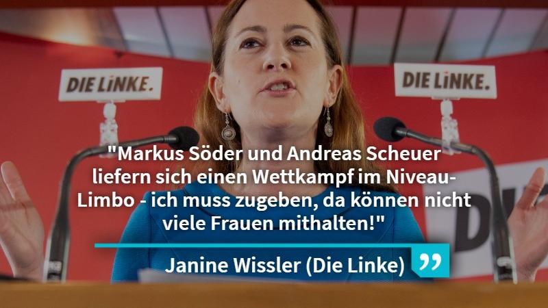 Die stellvertretende Parteivorsitzende der Linken Janine Wissler erklärt die Männerdominanz in der CSU.