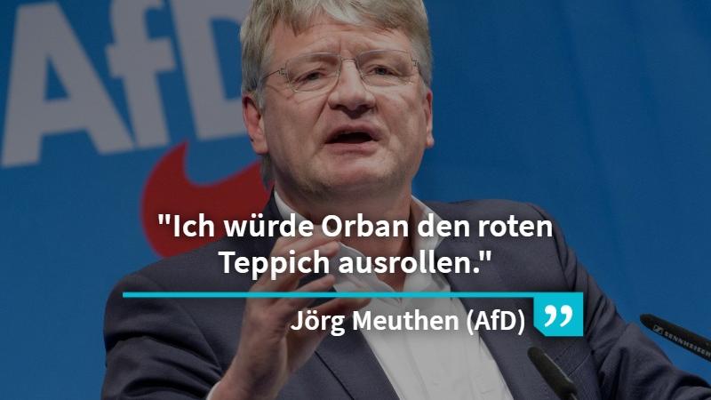 Orban sei in der EVP, die längst „linke Politik“ mache, nicht mehr zu Hause, sagte der AfD-Vorsitzende Jörg Meuthen in Dingolfing.