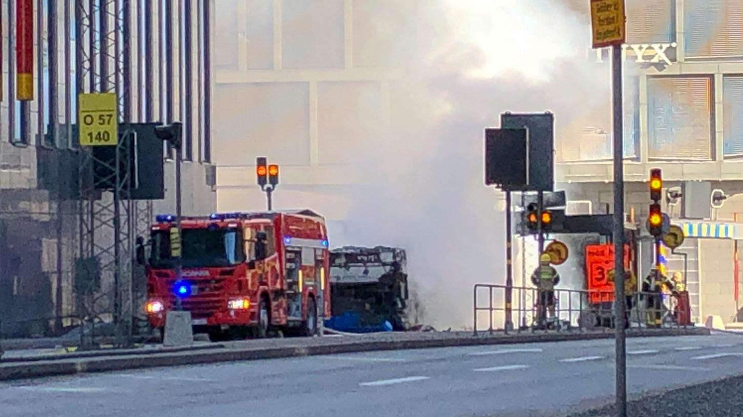 Die Explosion ereignete sich in unmittelbarer Nähe des Hauptbahnhofs im Stadtteil Norrmalm.