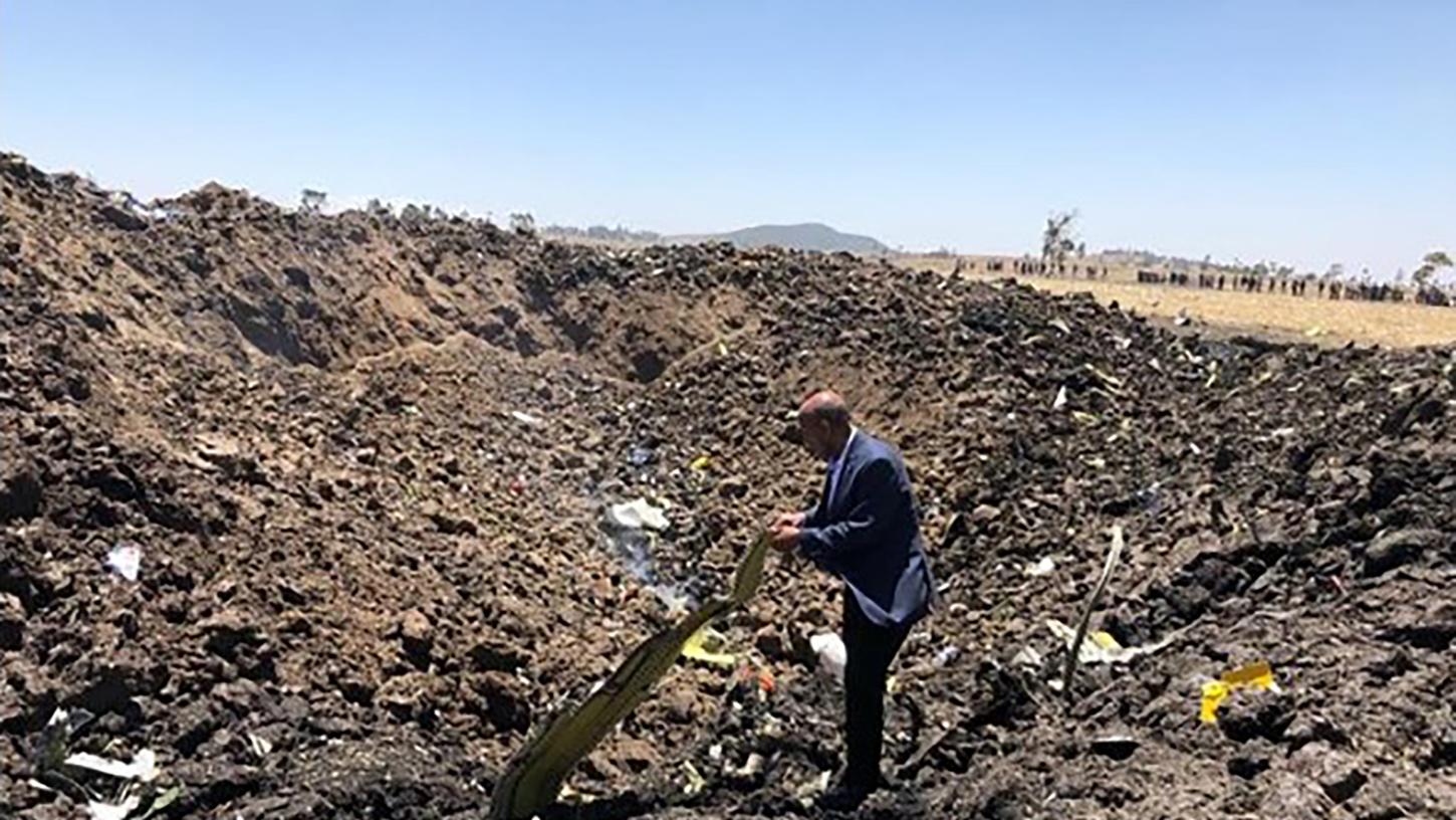 Bei dem Flugzeugabsturz in Äthiopien sind am Sonntag 157 Menschen ums Leben gekommen.