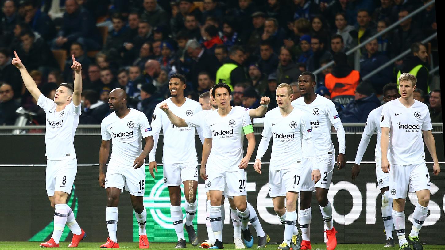 Eintracht Frankfurt kegelte Inter Mailand aus der Europa League. Eintracht Frankfurt kegelte Inter Mailand aus der Europa League.