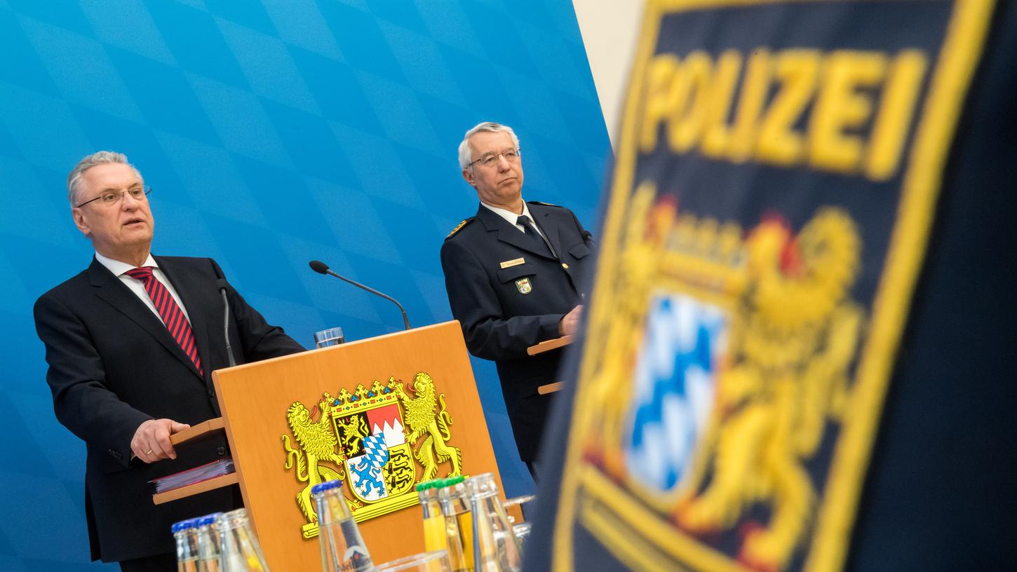 Der bayerische Innenminister Joachim Herrmann verkündete am Montag in München die bayerische Kriminalstatistik für das Jahr 2018.