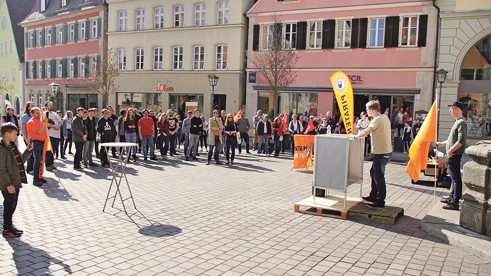 Auch in Weißenburg gab es Proteste gegen den Uploadfilter