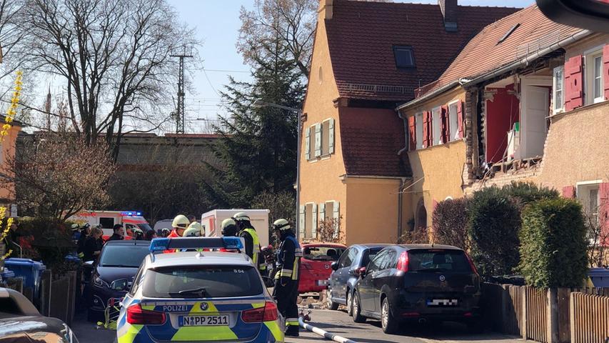 Gasexplosion im Nürnberger Süden riss Loch in Hauswand
