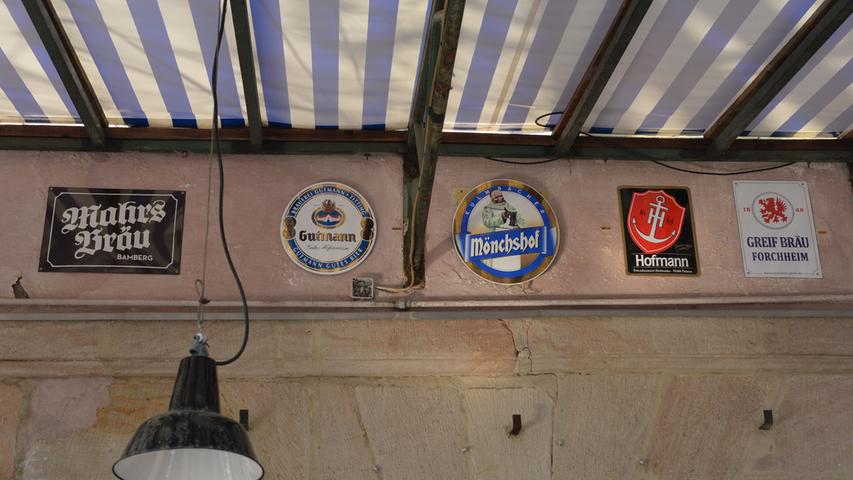 Neuerung jenseits der Bergkirchweih: Am Entlas gibt es jetzt Bier der Brauerei Hofmann aus Phares und Mahrs Bräu aus Bamberg.