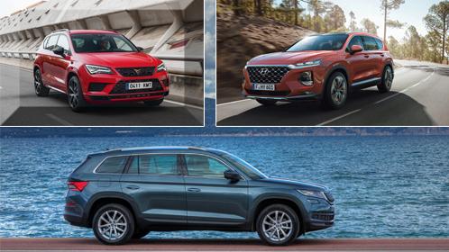 Im Vergleich: Hyundai Santa Fe, Skoda Kodiaq und Cupra Ateca